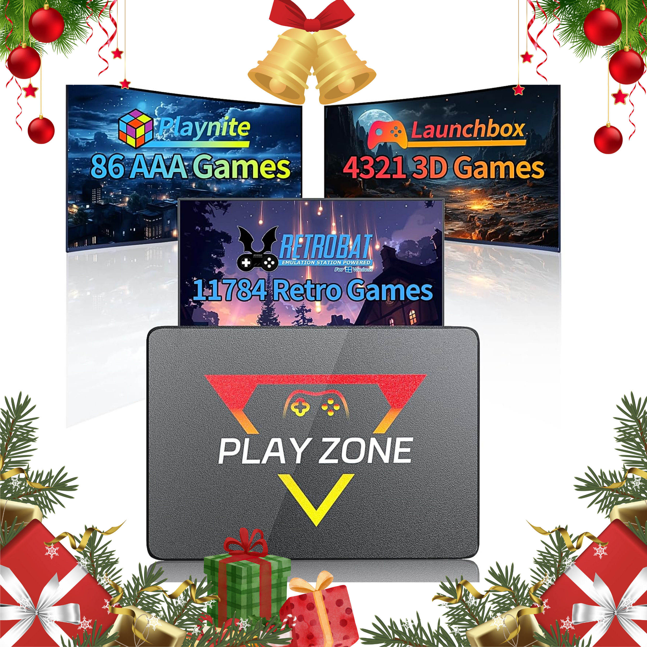 PlayZone X – 1TB Gaming SSD with 16,000+ Games